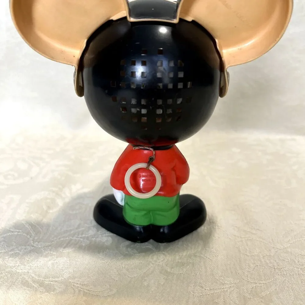 Vintage 1976 Mickey Mouse Chatter Chum Mattel Pull String Talking Toy Works